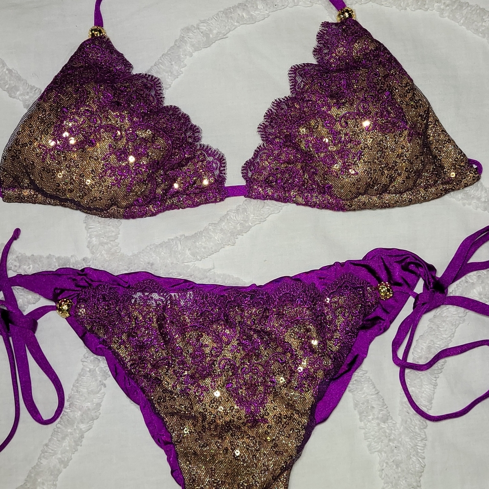 Beach bunny gold dust bikini